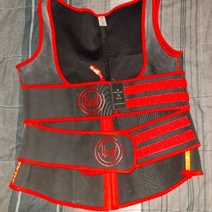 What waist Red/Black waist trainer